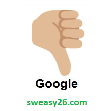 Thumbs Down: Medium-Light Skin Tone on Google Android 7.0