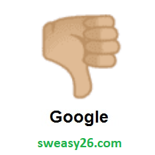 Thumbs Down: Medium-Light Skin Tone on Google Android 8.0