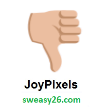 Thumbs Down: Medium-Light Skin Tone on JoyPixels 3.0