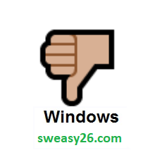 Thumbs Down: Medium-Light Skin Tone on Microsoft Windows 10 Anniversary Update