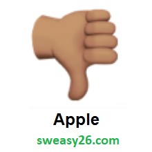 Thumbs Down: Medium Skin Tone on Apple iOS 10.2