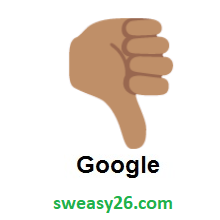 Thumbs Down: Medium Skin Tone on Google Android 7.0