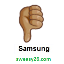 Thumbs Down: Medium Skin Tone on Samsung TouchWiz 7.1