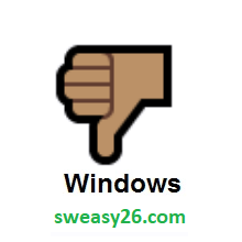 Thumbs Down: Medium Skin Tone on Microsoft Windows 10 Anniversary Update