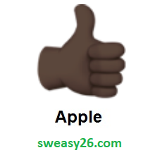 Thumbs Up: Dark Skin Tone on Apple iOS 10.2