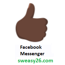 Thumbs Up: Dark Skin Tone on Facebook Messenger 1.0