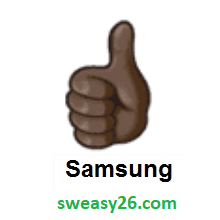 Thumbs Up: Dark Skin Tone on Samsung TouchWiz 7.0
