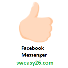 Thumbs Up: Light Skin Tone on Facebook Messenger 1.0