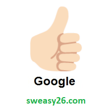 Thumbs Up: Light Skin Tone on Google Android 7.0