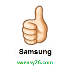 Thumbs Up: Light Skin Tone on Samsung TouchWiz 7.0