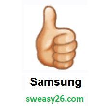 Thumbs Up: Light Skin Tone on Samsung Experience 9.0