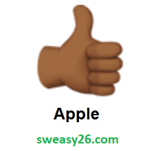 Thumbs Up: Medium-Dark Skin Tone on Apple iOS 10.2