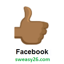 Thumbs Up: Medium-Dark Skin Tone on Facebook 2.0