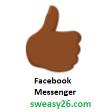 Thumbs Up: Medium-Dark Skin Tone on Facebook Messenger 1.0