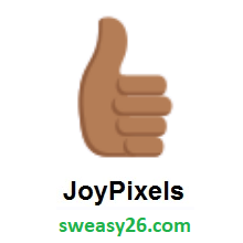Thumbs Up: Medium-Dark Skin Tone on JoyPixels 2.1
