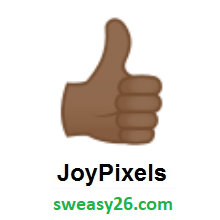 Thumbs Up: Medium-Dark Skin Tone on JoyPixels 4.0