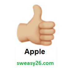 Thumbs Up: Medium-Light Skin Tone on Apple iOS 10.2