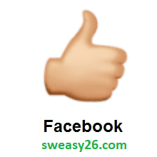 Thumbs Up: Medium-Light Skin Tone on Facebook 3.0