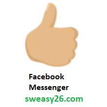 Thumbs Up: Medium-Light Skin Tone on Facebook Messenger 1.0