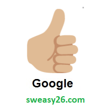 Thumbs Up: Medium-Light Skin Tone on Google Android 7.0