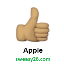 Thumbs Up: Medium Skin Tone on Apple iOS 8.3