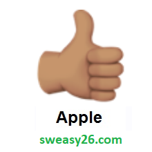 Thumbs Up: Medium Skin Tone on Apple iOS 10.2