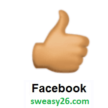 Thumbs Up: Medium Skin Tone on Facebook 3.0