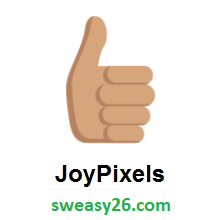 Thumbs Up: Medium Skin Tone on JoyPixels 2.0