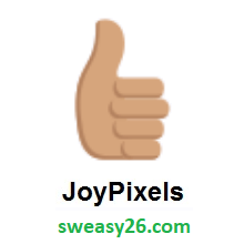 Thumbs Up: Medium Skin Tone on JoyPixels 2.1