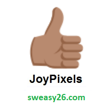 Thumbs Up: Medium Skin Tone on JoyPixels 3.0