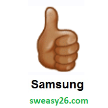 Thumbs Up: Medium Skin Tone on Samsung Experience 9.0