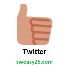 Thumbs Up on Twitter Twemoji 1.0