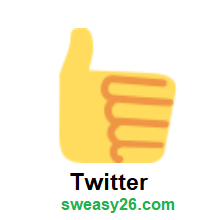 Thumbs Up on Twitter Twemoji 2.0