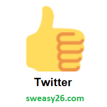 Thumbs Up on Twitter Twemoji 2.4