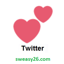 Two Hearts on Twitter Twemoji 1.0
