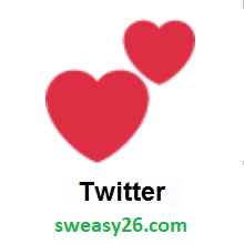 Two Hearts on Twitter Twemoji 11.1