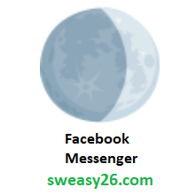 Waxing Crescent Moon on Facebook Messenger 1.0
