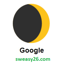 Waxing Crescent Moon on Google Android 7.0