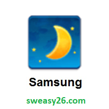 Waxing Crescent Moon on Samsung TouchWiz 7.0