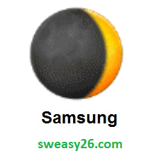 Waxing Crescent Moon on Samsung One UI 1.0