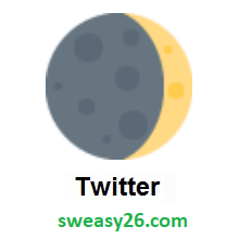 Waxing Crescent Moon on Twitter Twemoji 11.1