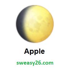 Waxing Gibbous Moon on Apple iOS 8.3