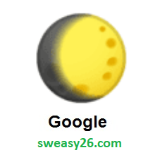 Waxing Gibbous Moon on Google Android 9.0