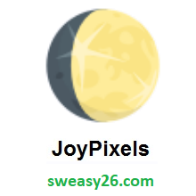 Waxing Gibbous Moon on JoyPixels 3.0