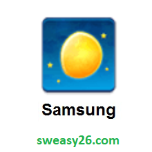 Waxing Gibbous Moon on Samsung TouchWiz 7.0
