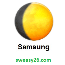 Waxing Gibbous Moon on Samsung One UI 1.0