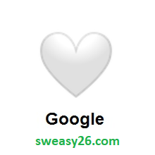 White Heart on Google Android 10.0