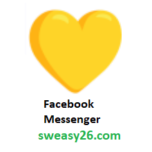 Yellow Heart on Facebook Messenger 1.0