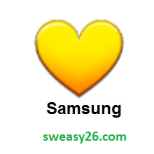 Yellow Heart on Samsung TouchWiz 7.0