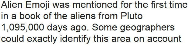 Story: Alien Emoji
